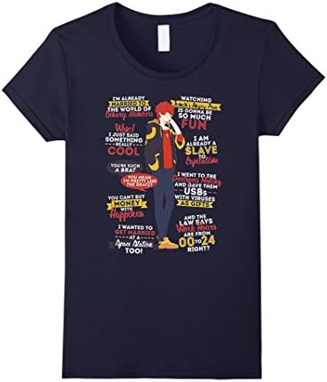 Women's 707 quotes funny t-shirt printing Medium Navy