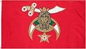 Shriner Flag - 3 foot by 5 foot Polyester (NEW)