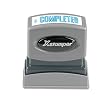 Xstamper "COMPLETED" Title Stamp, 1 .625 x 0.5 Inches, Blue (1026)