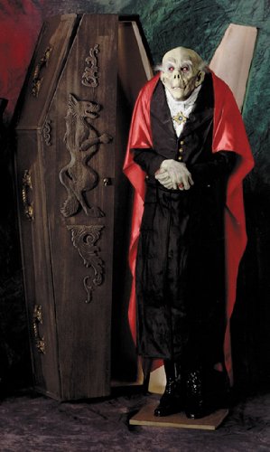 COUNT DRACULA LIFESIZE HAUNTED HOUSE HALLOWEEN PROP Yard Door Garden Effects VA670
