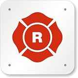 R for Roof Truss Construction (Florida Law Fire Compliant) Engineer Grade Sign, 12