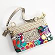 Coach Poppy Capacity Large Wristlet Clutch Bag 429898 Multi