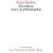 Manifeste pour la philosophie