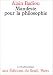 Book Manifeste pour la philosophie (L'Ordre philosophique)
