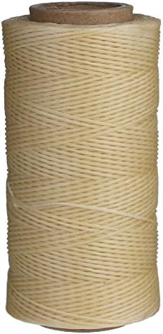 Waxed Thread 150D 1mm 284 Yards Leather Sewing Waxed Thread DIY Craft Beige