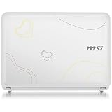 MSI Wind U100-043US 10-Inch Mini Laptop (1.6 GHz Intel Atom, 1 GB RAM, 160 GB Hard Drive, 6 Cell Battery, 802.11 b/g/n+BT, XP Home) Pearl White Heart
