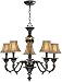 Muir Style Antique Bronze Finish 5-Lites Chandelier