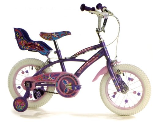 Childrens Toyshop  Toys : Universal Flutterby 14" Girls Bike