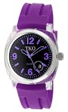 TKO ORLOGI Women's TK548-PP Milano Remixed Plastic Case Purple Rubber Strap Watch