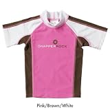 Rash Guard Pink/Brown/White Size 0 (0-12 mos.)