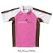 Rash Guard Pink/Brown/White Size 0 (0-12 mos.)