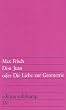 Don Juan oder Die Liebe zur Geometrie: Eine Kom�die in f�nf Akten (edition suhrkamp)