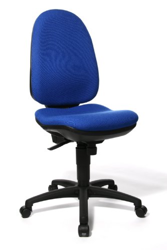 TOPSTAR 6550 B26  B&uuml;rodrehstuhl P70 SY ohne Armlehnen schwarz/blau
