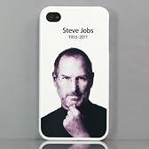 【全4柄】iPhone 4 用ハードケース　スティーブジョブズ　特別印刷アイフォン4 専用ケースカバー　Plastic Case for iPhone4  液晶保護フィルム　USB充電ケーブル付　(1683-1)