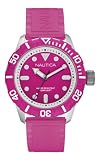 Nautica Watches Gents NSR100 Analogue Pink Strap Watch