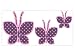 Wandbild Wandsticker Schmetterlinge 3 Stück Motiv C10
