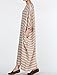 Mordenmiss Women's Cotton Linen Dress Stripes Plus Size Dresses Style 1-Large Khaki