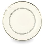 Lenox Solitaire White Platinum Banded Bone China 9 Accent Plate