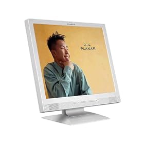 New PLANAR PL1700M-WH 17 White LCD Spkrs Ideal For Small And Medium Corporate Business Leaders