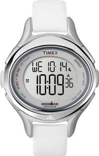 Timex Women's T5K4999J All Day 50-Lap Ironman Oval Case Silicone Strap Watch