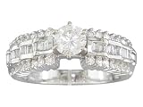 EGL Certified 1.21 cts Diamond Engagement Ring 14Kt White Gold
