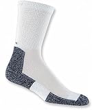 Thorlo Women's Thin Cushion Running Crew Sock - White/Black Large : image