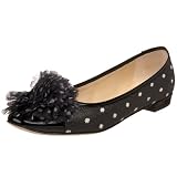 Kate Spade New York Women's Naomi Flat,Black\Cream,9 M US