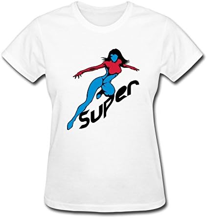 Designed Girls' T-shirts Particular Superwoman XS White