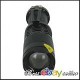 Mini 400 Lumens CREE Q5 LED Zoomable Adjustable Focus Flashlight Torch With Waterproof Design