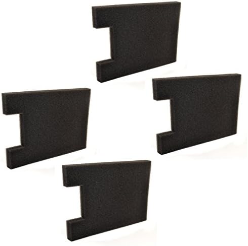 HQRP 4-Pack Foam Filter for Eureka Altima 2950AV, 2961AVZ, 2961BVZ, 2961TUR, 2991AVZ, 2993AV, 2996AVZ, 2996BVZ, 2996DVZ Upright Vacuum Cleaner Coaster