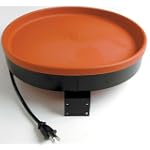 Farm Innovators BD-60 Heated Birdbath with Deck Mount - Terra Cotta, 75-Watt
