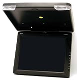 Brand NEW Tview T1508ir-black 15 Inch Thin Tft Flip Down Ceiling-mount Car Monitor with Twin Dome Lights, and Built in Ir Transmitter and Amazing Resolution and the Best Features **1024x768 Resolution**