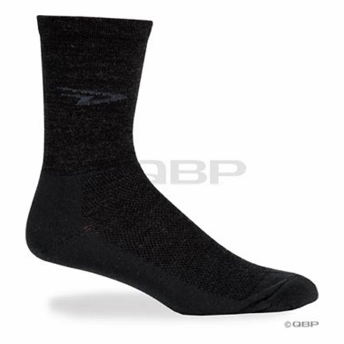 Defeet WoolEator Bike Sock - Men's Charcoal, M On Sale
