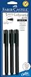 3 Calligraphy Pen, 2mm chisel tip, black, blister card
