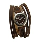 TOYKObay Ladies Gaucho Brown Subtle Leather Watch