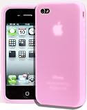 Pink Silicone Case Cover Skin & Screen Protector Kit for New Apple iPhone 4 4G