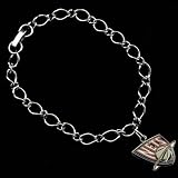 NBA New Jersey Nets Ladies Silver-Tone Charm Bracelet