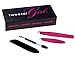 TweezerGirl Tweezers, Precision Angled Tip - Pack of Two - Professional Stainless Steel Tweezers - Tweezers for Eyebrows - Includes Bonus Spoolie and Brush for Professional Eyebrow Shaping,
