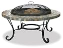 Uniflame WAD931SP Slate/Tile Outdoor Firebowl with Copper Accents