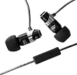MEElectronics M21P-BK In-Ear Headphones with In-Line Microphone/Single Button Remote for iPod, iPhone and Smartphones (Black)