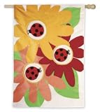 LADYBUG Spinner GARDEN fabric FLAG Summer YARD art NEW