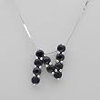 Necklace With 3.50ctw Genuine Sapphires Beautifully Crafted in 925 Sterling silver Length 16in