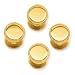 Gold-plated Four Piece Polished Beaded Tuxedo Studs