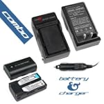 Samsung SB-LSM80 Accessory Bundle - Premium Replacement Lithium-Ion Battery + Digital Camera & Camcorder battery Charger with Car Adapter