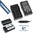 Samsung SB-LSM80 Accessory Bundle - Premium Replacement Lithium-Ion Battery + Digital Camera & Camcorder battery Charger with Car Adapter