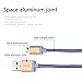 Generic [4-pack] Micro USB Cable , High Speed 6.6ft (2m) Nylon Braided Tangle-free Micro USB 2.0 Cable Aluminum Shell Connectors for Android, Samsung, Htc, Nokia, Sony and Other Tablet Smartphone (White，yellow，purple and blue)