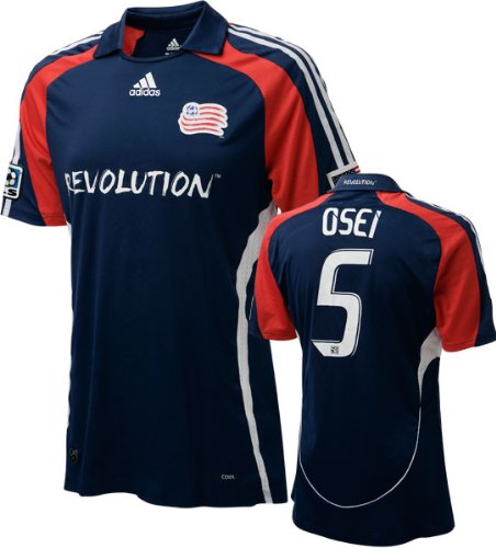 Emmanuel Osei Game Used Jersey: New England Revolution #5 Short Sleeve Home Jersey