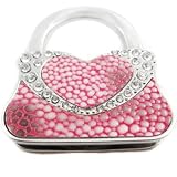 kilofly Foldable Purse Hook HANDBAG DESIGN with Leather Cover and Rhinestones **10 choices**