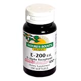 Nature's Bounty Natural Vitamin E, 200 IU, 100 Softgels (Pack of 2)