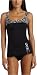 It Figures Women's C Cup And Up&reg; Retro Sheath Swimsuit,Blk,8